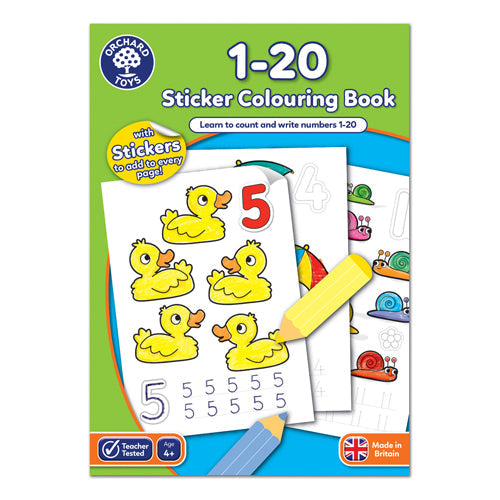 1-20 Colouring Book - Little Reader Fun