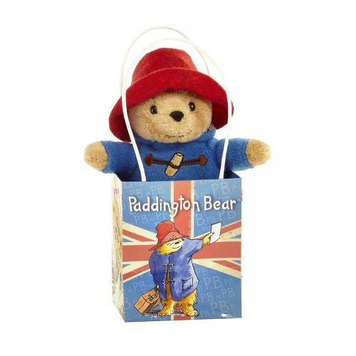 Classic Paddington Bear in Union Jack Bag - Soft Shelf Pick