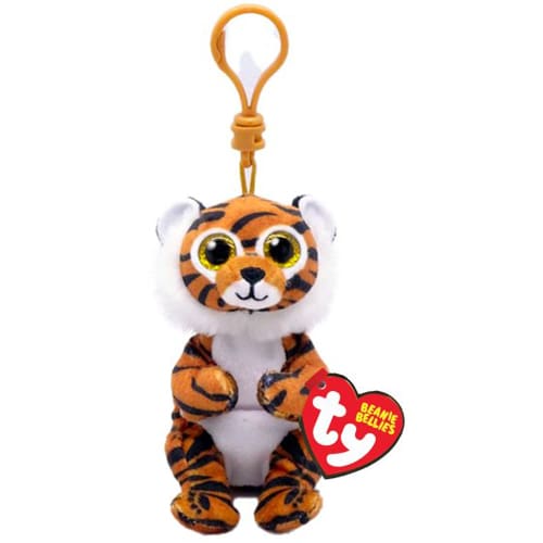 Clawdia Tiger – Beanie Bellies – Key Clip - Bedtime Hug Pal