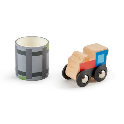 Hape Train & Tape Display - Drive Time Fun