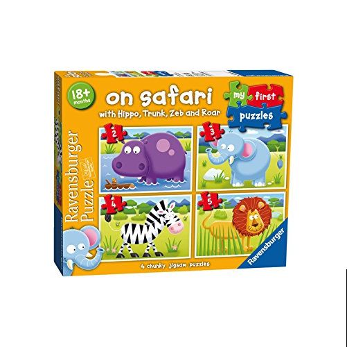 On Safari My First Puzzles (2,3,4,5pc) - Tiny Puzzle Fun