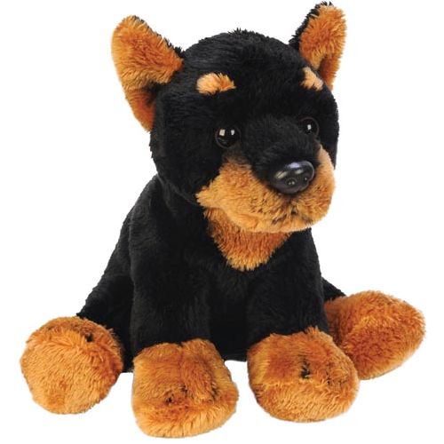 Sitting Doberman - Little Comfort Friend