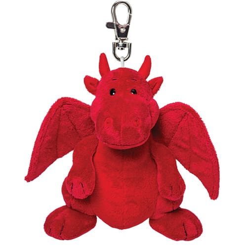 Sitting Red Dragon Keyring - Little Comfort Friend